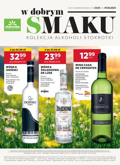Promocje Supermarkety w Kosów Lacki | Oferta alkoholowa de Stokrotka | 23.04.2024 - 19.06.2024