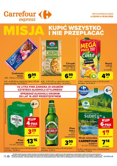 Promocje Supermarkety w Krajenka | Gazetka Express de Carrefour Express | 27.05.2024 - 10.06.2024