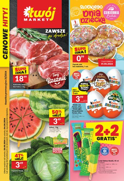 Promocje Supermarkety w Budzisław Kościelny | Cenowe hity ! de Twój Market | 28.05.2024 - 4.06.2024