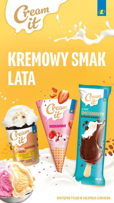 Promocje Supermarkety w Świerzowa Polska | Kremowy smak lata  de Lewiatan | 30.05.2024 - 13.06.2024