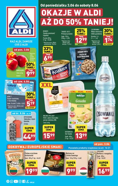 Promocje Supermarkety w Radzymin-Cegielnia | Okazje w Aldi aż do 50% taniej ! de Aldi | 30.05.2024 - 13.06.2024
