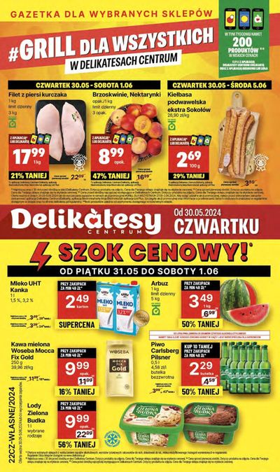 Katalog Delikatesy Centrum w: Przemków | Szok cenowy ! | 30.05.2024 - 5.06.2024