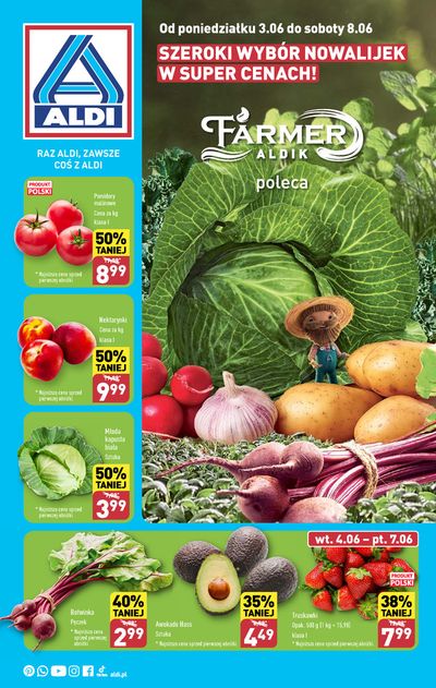 Promocje Supermarkety w Radzymin-Cegielnia | Aldi gazetka de Aldi | 3.06.2024 - 17.06.2024