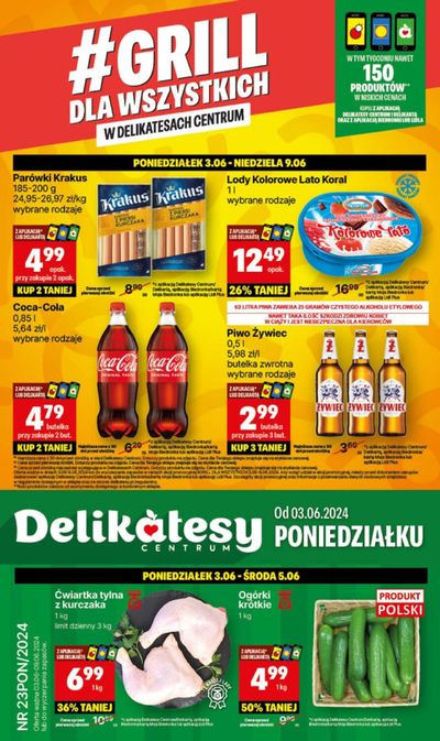 Promocje Supermarkety w Krasnobród | Gril dla wszystkich  de Delikatesy Centrum | 3.06.2024 - 9.06.2024