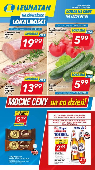 Promocje Supermarkety w Krosnowice |  Mocne ceny na co dzień! de Lewiatan | 4.06.2024 - 18.06.2024