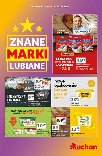Katalog Auchan w: Sośnicowice | Gazetka Znane Marki Lubiane Auchan | 6.06.2024 - 12.06.2024