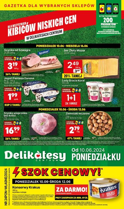Katalog Delikatesy Centrum w: Sulęcin | Kibicow niskich cen  | 10.06.2024 - 16.06.2024
