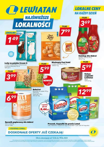 Promocje Supermarkety w Goniądz | Lokalne ceny ! de Lewiatan | 11.06.2024 - 25.06.2024