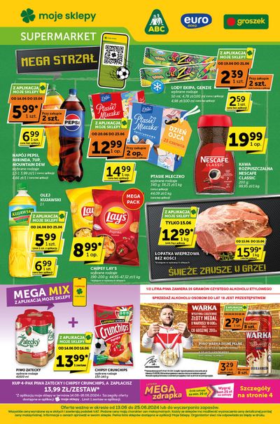 Promocje Supermarkety w Bieżuń | Groszek gazetka Supermarket  de Groszek | 13.06.2024 - 27.06.2024