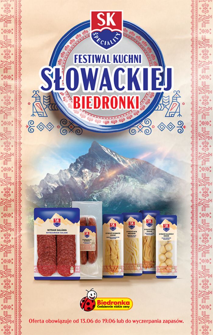 Katalog Biedronka w: Pasym | Festiwal kuchni Słowackiej Biedronki | 13.06.2024 - 27.06.2024