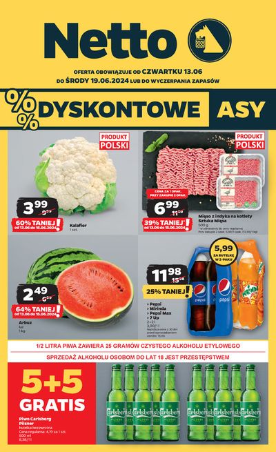 Promocje Supermarkety w Rokitno | Dyskontowe asy  de Netto | 12.06.2024 - 19.06.2024