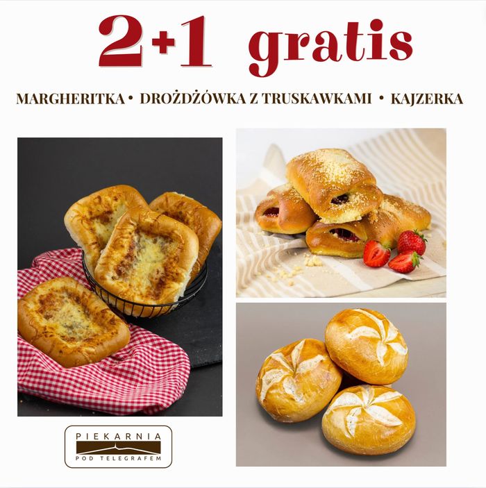 Katalog Piekarnia Pod Telegrafem w: Piekoszów |  Gratis 2+1 | 13.06.2024 - 4.07.2024