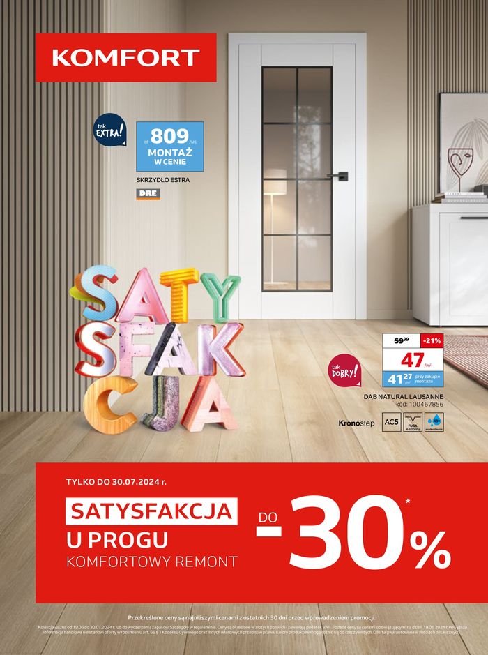 Katalog Komfort w: Gdańsk | Satysfakcja u progu komfortowy remont - 30 %  | 19.06.2024 - 30.07.2024