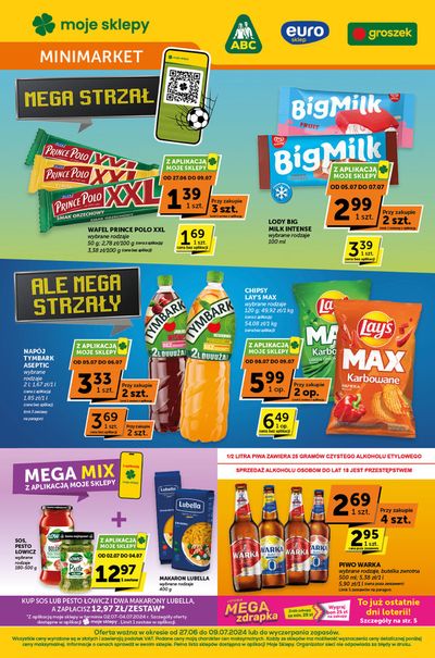 Promocje Supermarkety w Lipnica Wielka | Groszek gazetka de Groszek | 27.06.2024 - 11.07.2024