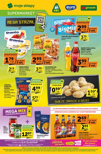 Promocje Supermarkety w Lipnica Wielka | Aktualne promocje specjalne de Groszek | 27.06.2024 - 11.07.2024