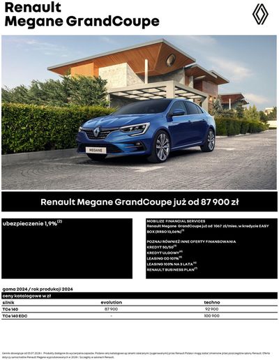 Promocje Samochody, motory i części samochodowe w Poznań | Renault Megane Grandcoupé de Renault | 9.07.2024 - 9.07.2025