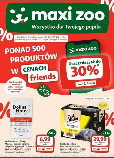 Promocje Dom i meble w Łódź | Wszystko dla Twojego pupila de Maxi Zoo | 11.07.2024 - 30.09.2024