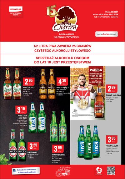 Promocje Supermarkety w Nowy Dwór Mazowiecki | Najlepsze oferty dla wszystkich klientów de Chorten | 19.07.2024 - 2.08.2024