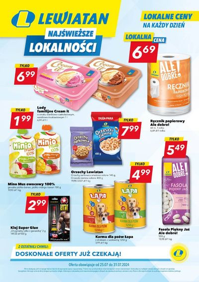 Promocje Supermarkety w Łódź | Świetna oferta dla łowców okazji de Lewiatan | 23.07.2024 - 6.08.2024