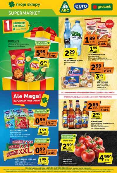 Promocje Supermarkety w Kraków | Aktualne oferty i promocje de Euro Sklep | 25.07.2024 - 8.08.2024