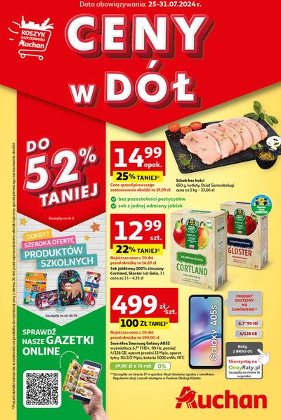 Katalog Auchan w: Poznań | Gazetka CENY W DÓŁ Hipermarket Auchan | 25.07.2024 - 31.07.2024