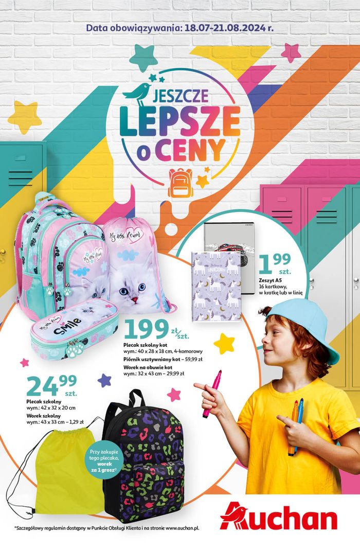 Katalog Auchan w: Łódź | Gazetka JESZCZE LEPSZE oCeny Hipermarket Auchan | 18.07.2024 - 21.08.2024