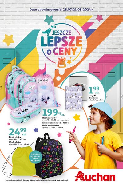 Katalog Auchan w: Warszawa | Gazetka JESZCZE LEPSZE oCeny Hipermarket Auchan | 18.07.2024 - 21.08.2024