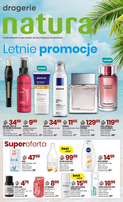 Promocje Perfumy i kosmetyki w Brzeg | Letnie promocje de Drogerie Natura | 26.07.2024 - 9.08.2024