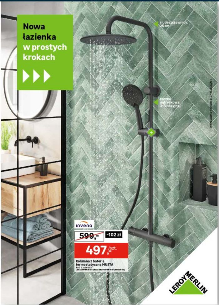 Katalog Leroy Merlin w: Poznań | Nowa łazienka w prostych krokach | 26.07.2024 - 13.08.2024