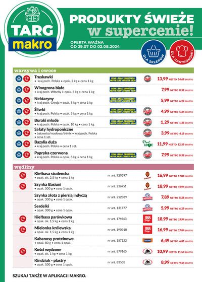 Promocje Supermarkety w Bielsko-Biała | Targ MAKRO - oferta świeża w super cenach! de Makro | 27.07.2024 - 10.08.2024