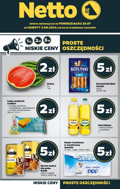 Promocje Supermarkety w Łódź | Odkryj atrakcyjne oferty de Netto | 28.07.2024 - 3.08.2024