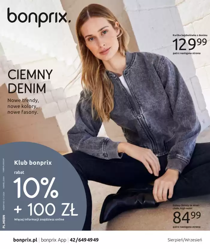 Katalog BonPrix | Ciemny denim Nowe trendy, nowe kolory, nowe fasony. | 19.08.2024 - 12.11.2024