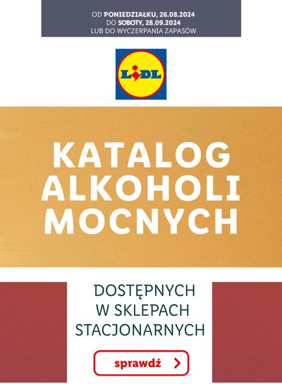 Katalog Lidl w: Ropczyce | KATALOG ALKOHOLI MOCNYCH | 26.08.2024 - 28.09.2024