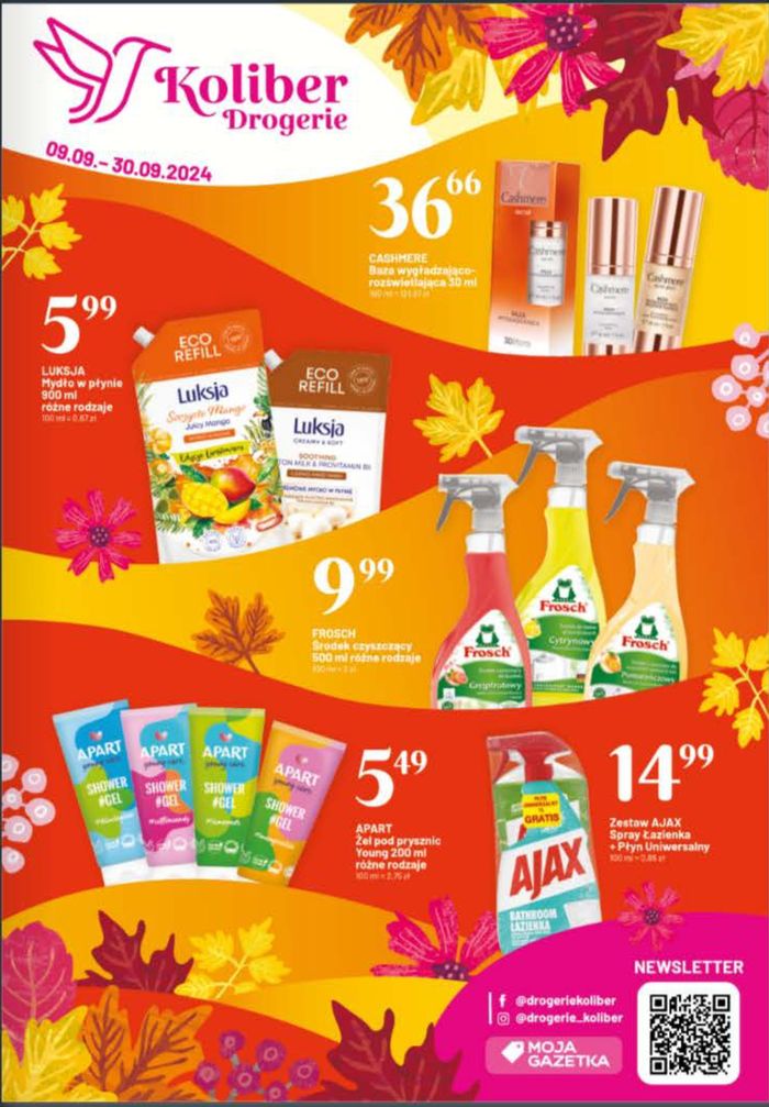 Katalog Drogerie koliber w: Opole | Gazetka Drogerie Koliber - Wrzesie | 9.09.2024 - 30.09.2024