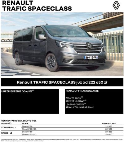 Promocje Samochody, motory i części samochodowe w Chrzanów | Renault Trafic Spaceclass de Renault | 4.09.2024 - 4.09.2025