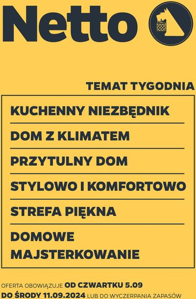 Katalog Netto w: Brzeg | Oszczędzaj teraz dzięki naszym ofertom | 4.09.2024 - 11.09.2024