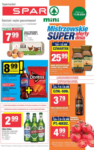 Promocje Supermarkety w Sonina | Świetna oferta dla łowców okazji de Spar | 9.09.2024 - 23.09.2024