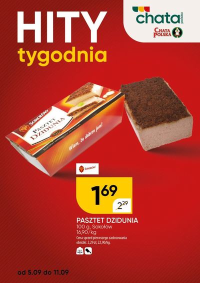 Promocje Supermarkety w BUCZ | Hity tygodnia  de Chata Polska | 10.09.2024 - 24.09.2024