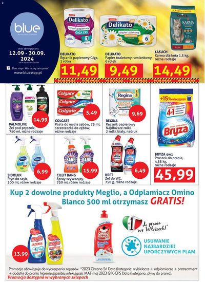 Promocje Perfumy i kosmetyki w Drawsko Pomorskie | Plakat Bluestopchemiczno-kosmetyczny de Blue Stop | 11.09.2024 - 25.09.2024