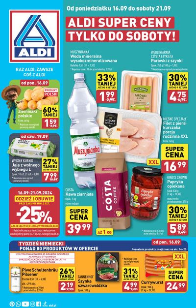 Promocje Supermarkety w Jawor | Świetna oferta dla wszystkich klientów de Aldi | 12.09.2024 - 26.09.2024