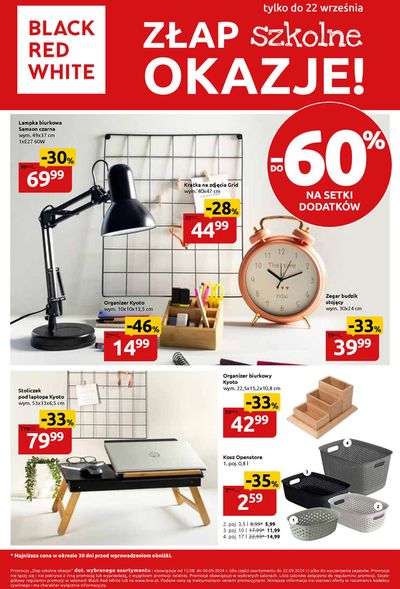 Katalog Black Red White w: Garwolin | Złap szkolne okazje do -60% na setki dodatków | 12.09.2024 - 26.09.2024