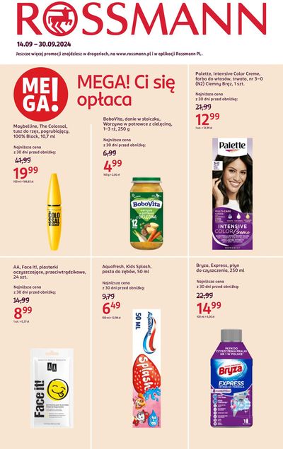 Katalog Rossmann w: Brzeziny K Łodzi | MEGA! Ci się opłaca | 14.09.2024 - 28.09.2024