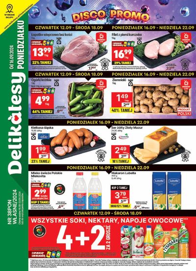 Promocje Supermarkety w Wołów | Świetna oferta dla wszystkich klientów de Delikatesy Centrum | 16.09.2024 - 22.09.2024