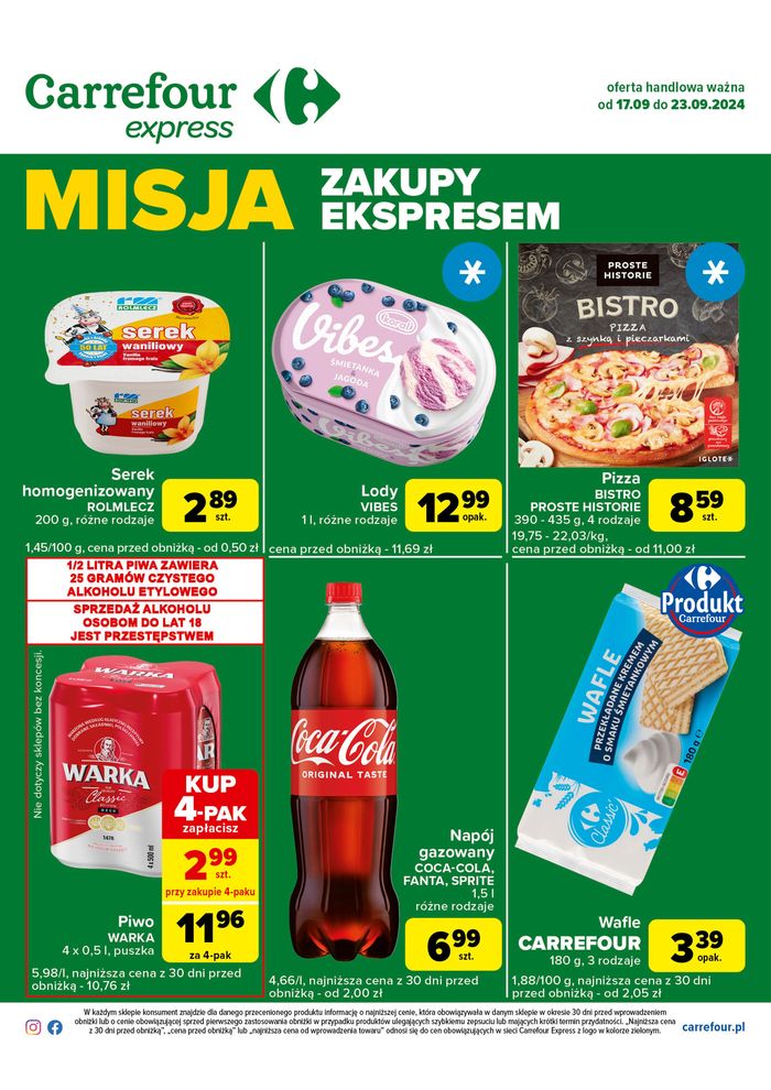 Katalog Carrefour Express w: Warszawa | Świetne rabaty na wybrane produkty | 16.09.2024 - 23.09.2024