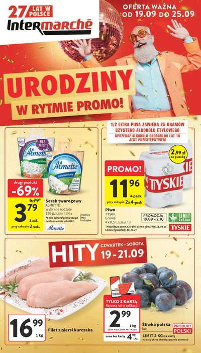 Katalog Intermarche w: Pabianice | Urodziny w rytmie promo ! | 19.09.2024 - 25.09.2024