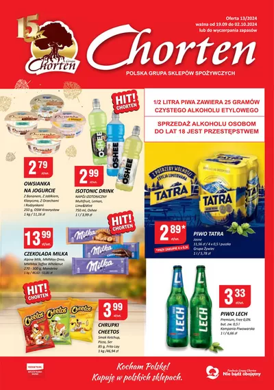 Katalog Chorten w: RZECZYCA | Oferty dla łowców okazji | 17.09.2024 - 1.10.2024