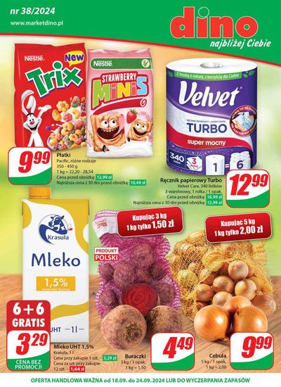 Promocje Supermarkety w Zbąszynek | Dino Gazetka 38 / 2024 de Dino | 18.09.2024 - 24.09.2024