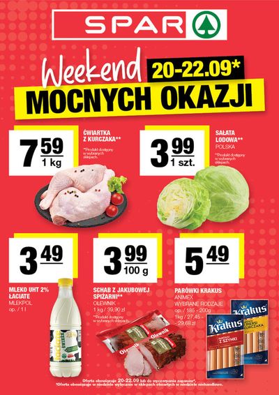 Promocje Supermarkety w Sonina | Aktualne promocje specjalne de Spar | 19.09.2024 - 3.10.2024