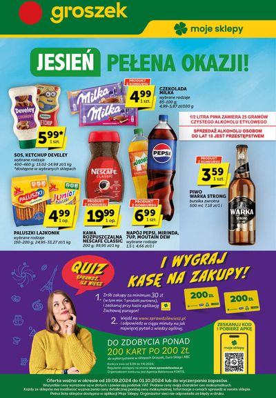 Katalog Groszek w: Zalewo | Aktualne promocje specjalne | 19.09.2024 - 3.10.2024