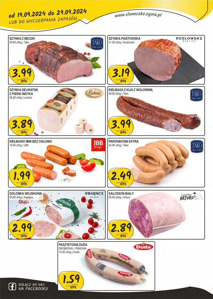 Katalog Słoneczko w: Namysłów | Najlepsze oferty dla oszczędnych | 19.09.2024 - 29.09.2024